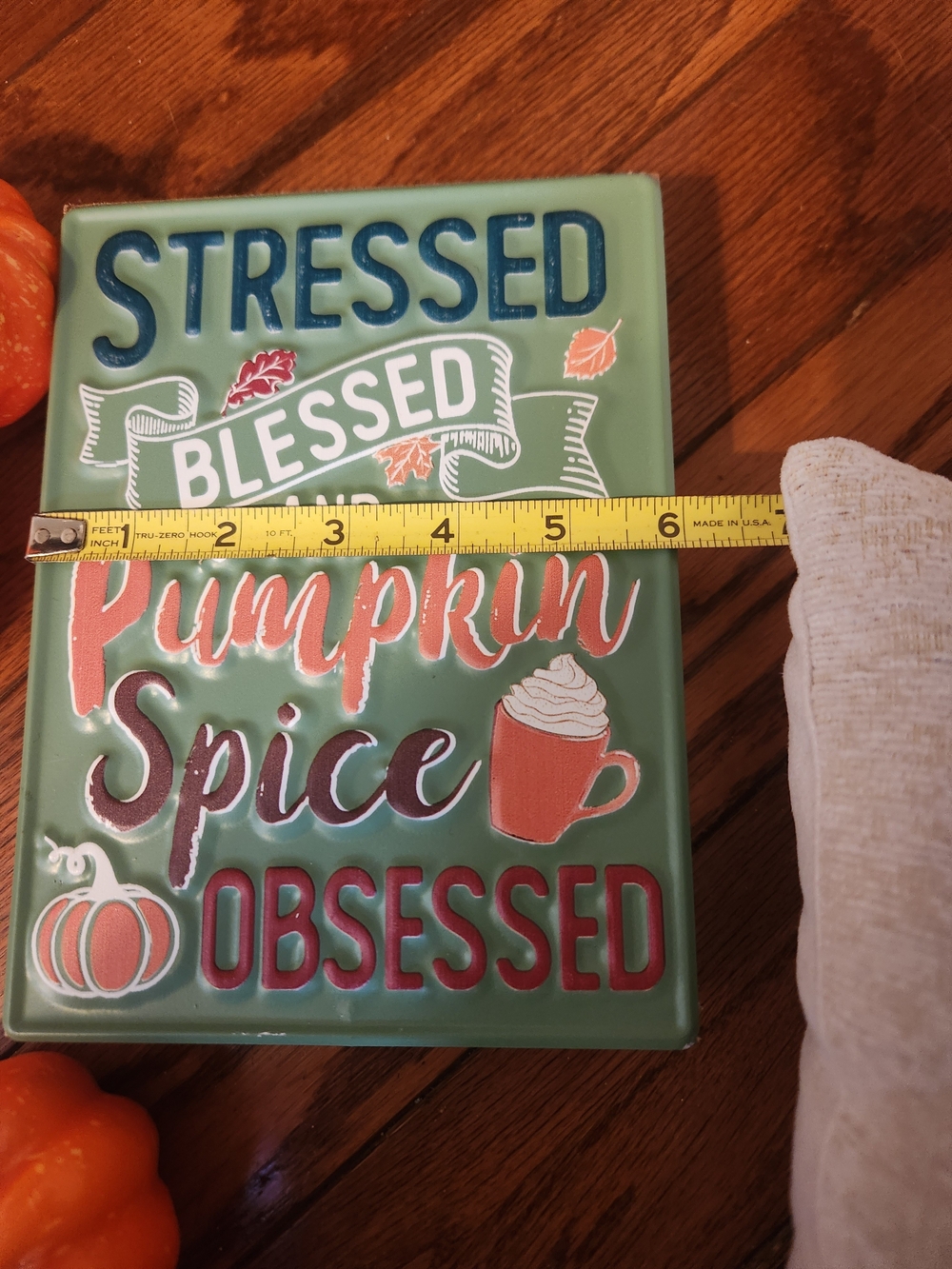Autumn Harvest Pumpkin Pillow & fall Decor Bundle - Picture 4 of 4